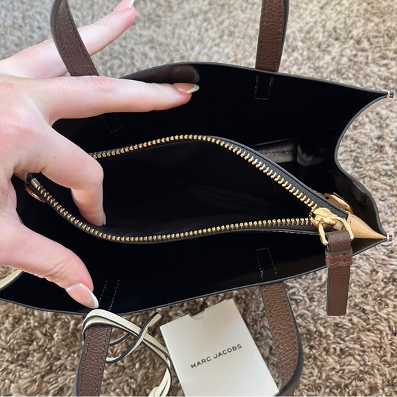 Marc Jacobs Grind Mini Color Block Tote Bag - Picture 9 of 10